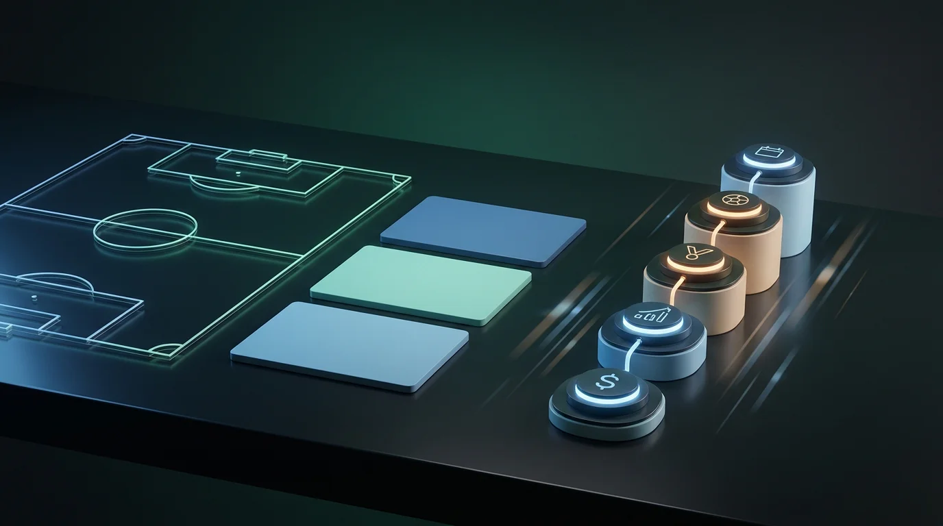 Panel conceptual de deportes con cuotas decimal y americana